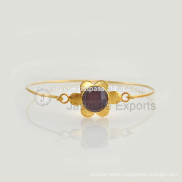 Wholesale Supplier of Gold Plated Sterling Silver Chalcedony Gemstone Bangles